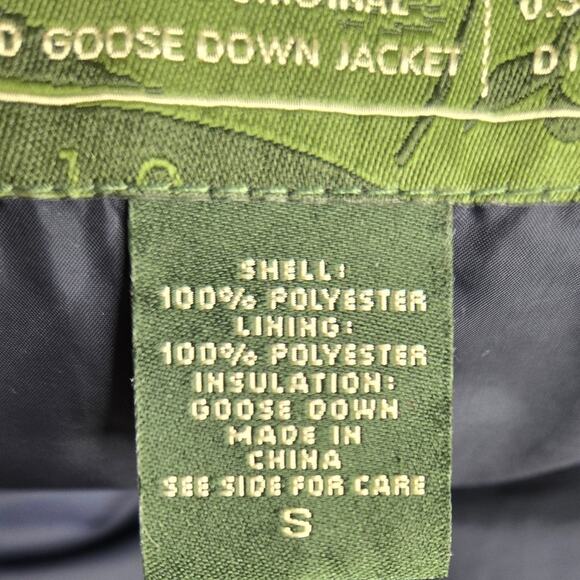 Eddie Bauer Womens Premium Goose Down Vest Blue Green Plaid Quilted Zip Small - Picture 13 of 13